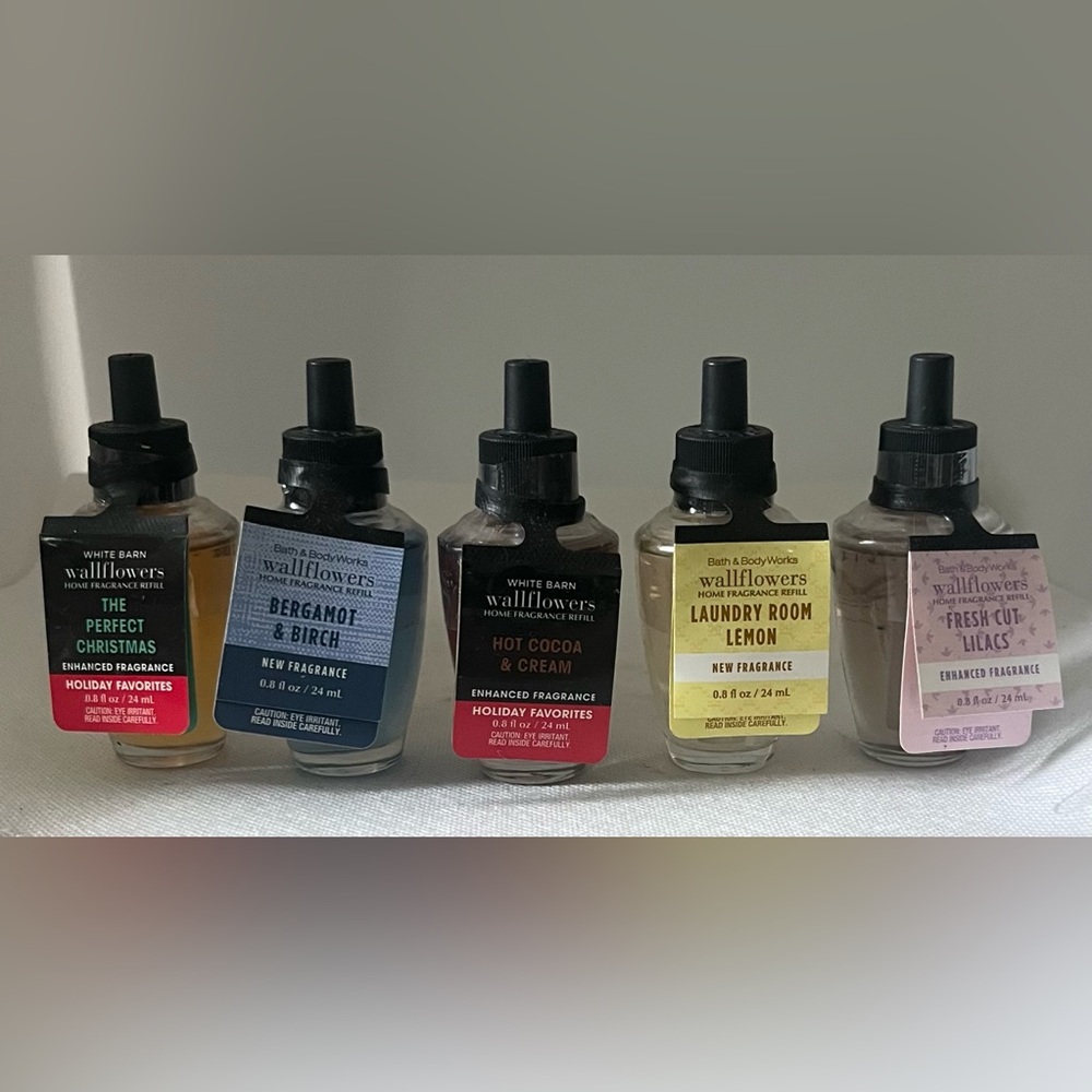 Bath & Body Works LOT 5 White Barn mixed Wallflowers Refills Plugs  New